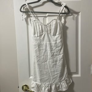 White Tie Strap Hollister Dress